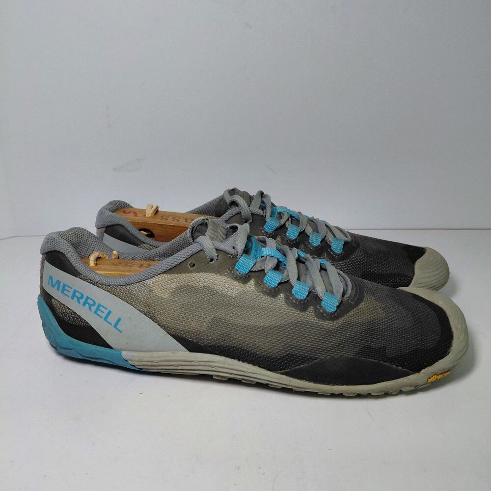 Merrell Vapor Glove 4 Women's Size 7.5 Barefoot Minimalist Running Shoes Gray